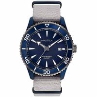 Reloj Nautica Pacific Beach NAPPBF908 Fecha Correa de Nailon Gris Azul