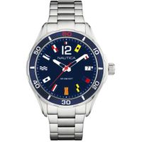 Reloj Nautica NST 1 NAPNSI805 Fecha Plateado Azul