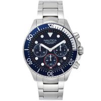 Reloj Nautica Westport NAPWPC006 Fecha Cronómetro Acero Inoxidable Dial Azul