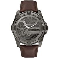 Reloj Guess Dynamic U0274G1 Correa De Cuero Marrón Gunmetal