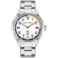 Reloj Nautica N83 Crissy NAPCFVC01 Analógico Plateado Blanco