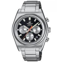 Reloj Casio Edifice Zafiro EFB-730D-1AV Fecha Cronómetro Acero Inoxidable Dial Negro