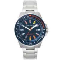 Reloj Nautica Jones Beach NAPJBC004 Fecha Acero Inoxidable Dial Azul