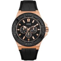 Reloj Guess Force W0674G6 Multifuncional Correa de Cuero Negro