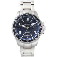 Reloj Nautica Pilot House NAPPLH004 Fecha Acero Inoxidable Dial Azul