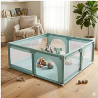 CORRAL DE TELA  OXFORD 180X200 CM - VERDE AGUA