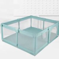 CORRAL PLEGABLE DE TELA - 150X180X65CM - VERDE AGUA