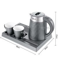 Hervidor Eléctrico RAF R.7924 1500W - Diseño Moderno  2 Tazas de Loza - Calienta Agua Rápido