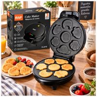 Máquina para Hot Cakes y Waffles RAF R.2218 Antiadherente - 1000W