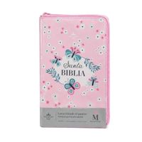 Santa Biblia Letra Grande Mariposas Rosada – REINA VALERA 1960