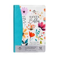 Santa Biblia Floral Súper Gigante Celeste – REINA VALERA 1960