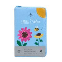 Santa Biblia Bolsillo Flores Celeste – REINA VALERA 1960