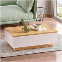 Mesa de Centro Niela Ventitas Home Haya y Blanco