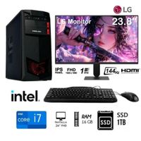 PC Core i7  Ram 16GB  SSD 1TB  Monitor 24 LG
