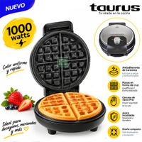Waflera Antiadherente Taurus Sweet Cooking 1000W