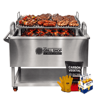 Caja China Grande Acero Inoxidable  carbón  cerveza guantes