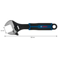 Llave ajustable 200mm/8"" (0-32)