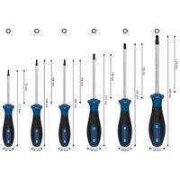 PRO Juego Destornillador TX x 6pz