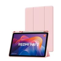 Funda Smart Cover con Porta Lápiz para Tablet XIAOMI REDMI PAD 2 11? 2025 Rosado