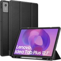 Funda Smart Cover con Porta Lapiz para Tablet LENOVO IDEA TAB PLUS 12.1? Negro