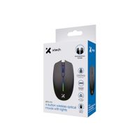 Mouse Inalámbrico Xtech XTM-318 3200 DPI LED Negro