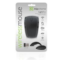 Mouse Inalámbrico Plegable Klip Xtreme KMW-375GR 1000 DPI Gris