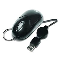 Mouse Xtech XTM-150 USB Cable Retráctil 800 DPI Negro