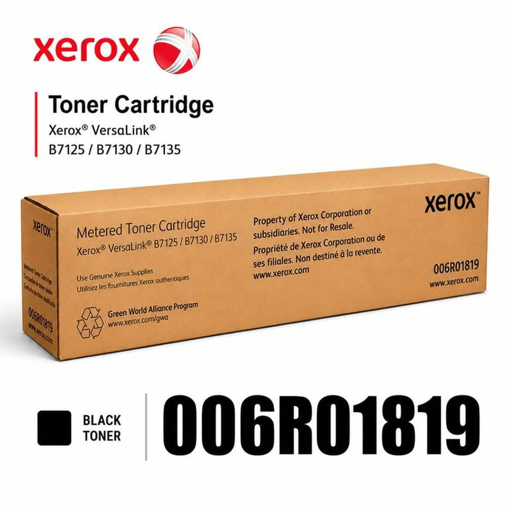 TONER XEROX 006R01819 NEGRO PARA VERSALINK B7125/B7130/B7135 31 KPGS