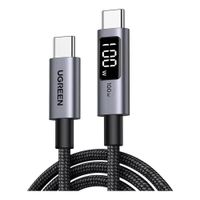 UGREEN Cable USB-C a USB-C 100W 1mtr Pantalla LED L529 - 65862