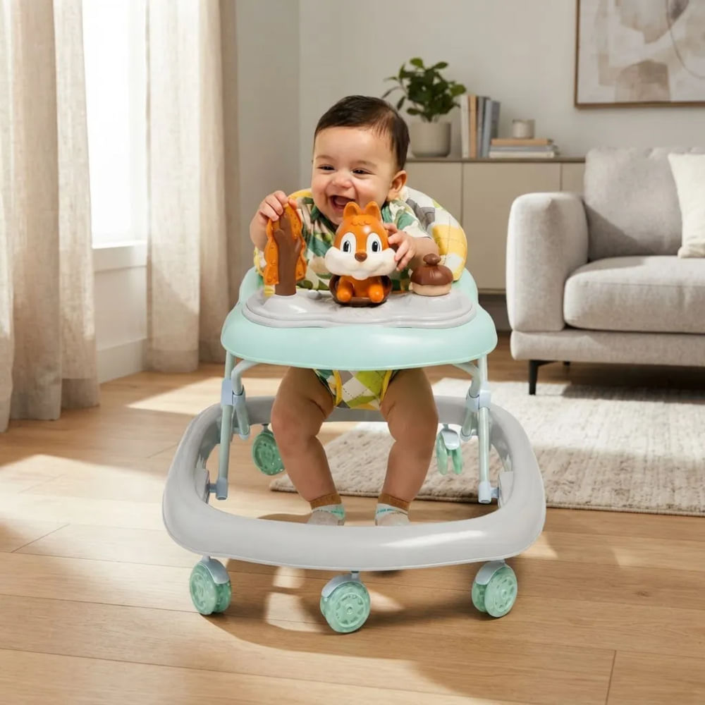 Andador para bebe Musical Ardilla Green