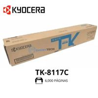 TONER KYOCERA TK-8117C ECOSYS M8124CIDN CYAN 6,000 PÁGINAS