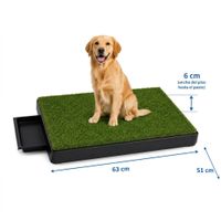 BAÑO PORTÁTIL CON CÉSPED PARA PERROS 63 x 50 x 6 cm