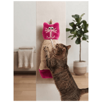 Rascador Colgante En Forma de Gato Con Juguete Interactivo Para Gatos - Fucsia