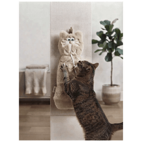 Rascador Colgante En Forma de Gato Con Juguete Interactivo Para Gatos - Beige