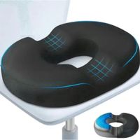 Cojin para asiento Viscoelástico con Gel Ovalado con Forma- Rodete para Coxis