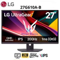 MONITOR LG GAMING 27 27G610A-B UltraGear G6 QHD 200HZ 1MS HDMI DP