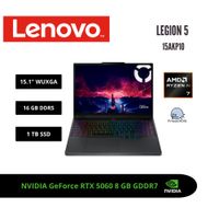 LAPTOP LENOVO LEGION 5 15.1 WQXGA OLED 165HZ RYZEN AI 7 350 RTX 5060 8GB 16GB DDR5 1TB SSD