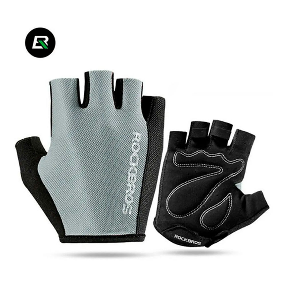 Guantes Rockbros Para Ciclismo Medio Dedo Deportivos