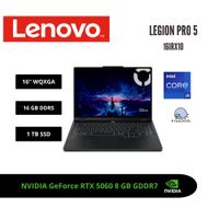 LAPTOP LENOVO LEGION PRO 5 16 WQXGA 240HZ IPS CORE i9-14900HX RTX 5060 8GB 16GB DDR5 1TB SSD