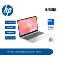 LAPTOP HP 15 15.6 FHD IPS CORE 5 120U 8GB DDR4 256GB SSD