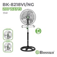 VENTILADOR BOSSKO BK-8218VI-NG PEDESTAL 3 EN 1