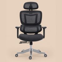 Silla de Oficina Ergonómica Giratoria Ámbar Negro Ventitas Home