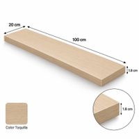 Repisa flotante de 100x20 de melamine Toquilla