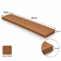 Repisa flotante de 100x20 de melamine Panela