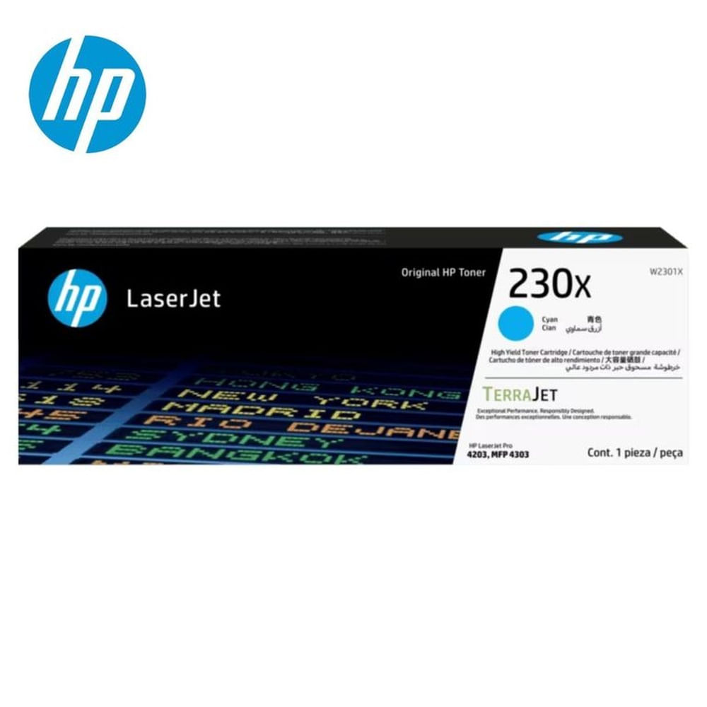 TONER HP W2301X (230X) L.J. CYAN 5.5 KPGS