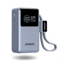Batería Portátil UGREEN Nexode Pro Mini 55W 10000mAh Pantalla Digital Cable USB-C power bank 75701B