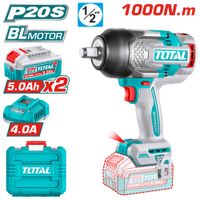 LLAVE IMPACTO 20V BL 1000NM 1.2 2200BPM 2X5.0AH MALETIN INDUSTRIAL