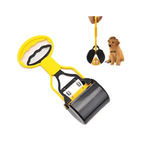 Recogedor Reutilizable De Desechos de Popo de Mascotas - Amarillo