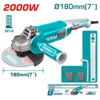 AMOLADORA ANGULAR 07 PULG. 180mm 2000W M14 INDUSTRIAL