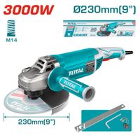 AMOLADORA ANGULAR 09 PULG 230mm 3000W M14 6300RPM INDUSTRIAL